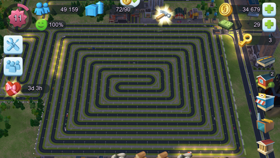 問題 前期發展雙線道不塞車方法 Simcity Buildit 哈啦板 巴哈姆特