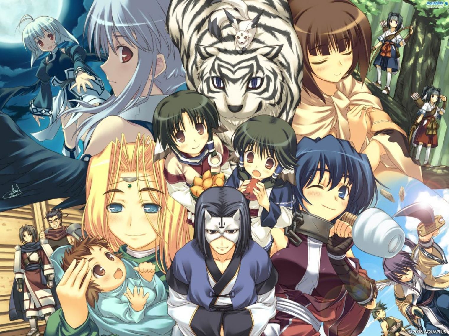 Прославленный. Utawarerumono Хакуоро. Utawarerumono Карура. Utawarerumono персонажи.