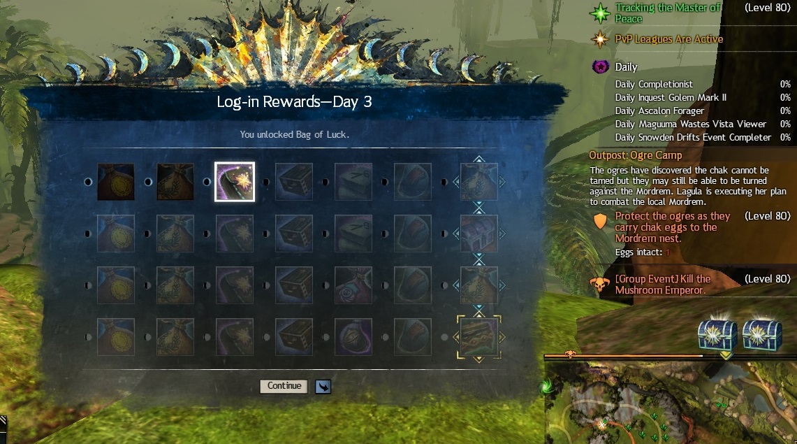 Guils Wars 2 Login rewards 機制 z75001的創作 巴哈姆特