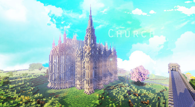【封面】Minecraft x 教堂Church - duck8109的創作 - 巴哈姆特