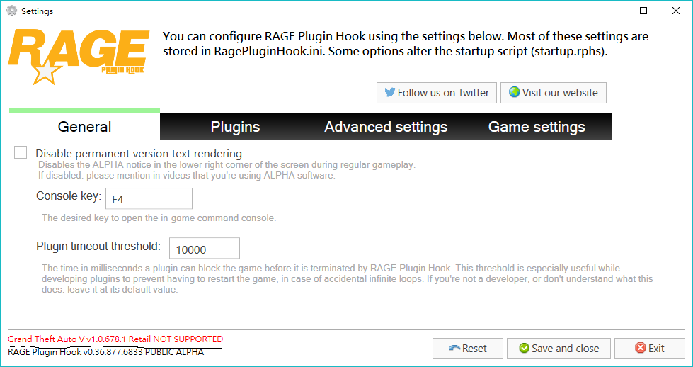 Как открыть консоль rage plugin hook