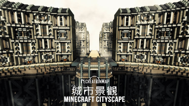 【封面】Minecraft x 城市景觀Minecraft Cityscape - duck8109的創作 - 巴哈姆特