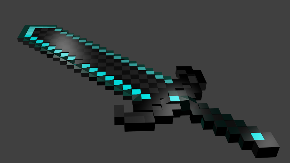 「Minecraft動畫」最近用Blender做的劍RIG 開放下載！！！ @Minecraft 我的世界（當個創世神） 哈啦板 - 巴哈姆特
