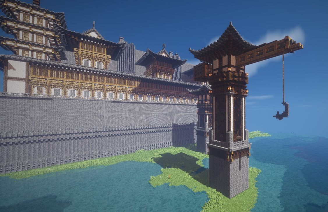 吳興 中式建築多功能塔樓建設 Minecraft 我的世界 當個創世神 哈啦板 巴哈姆特
