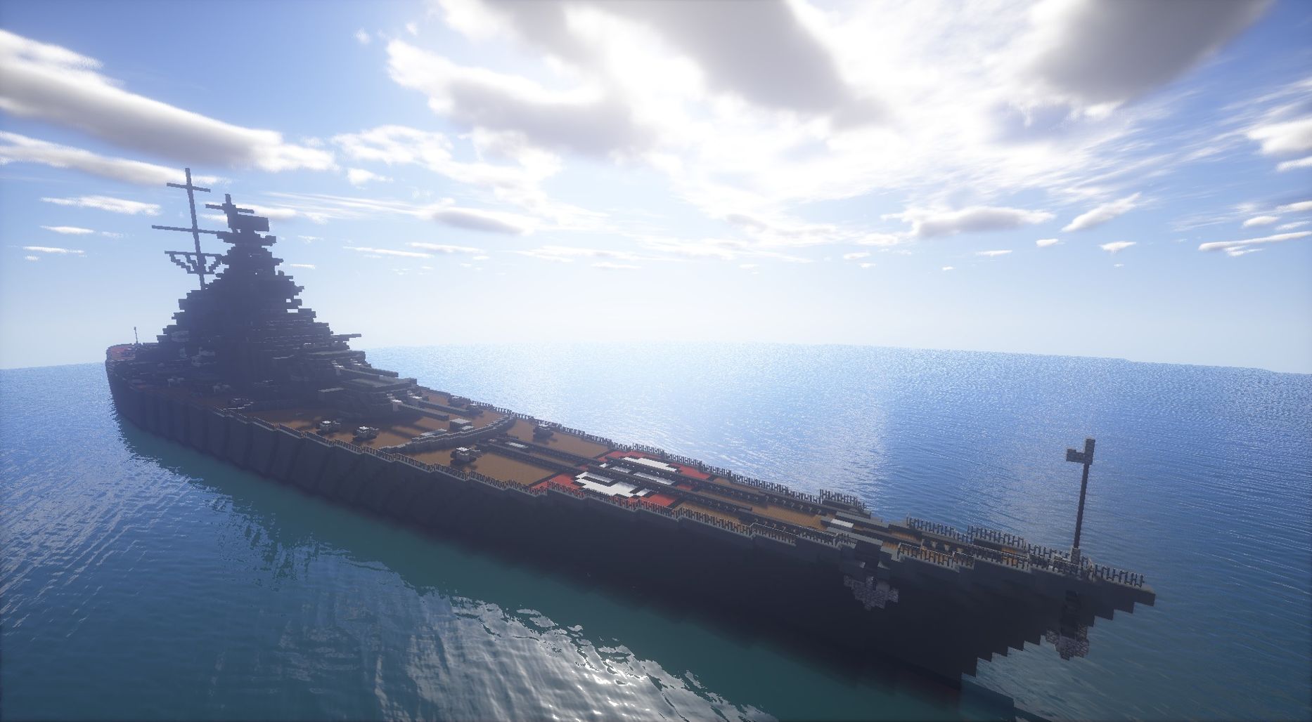 Minecraft H44 (尚未命名) 超級戰艦 介紹!!!!! H class Battleship - oplopl870702的創作 ...