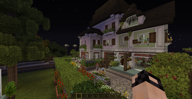 心得 花店和咖啡廳仿蓋的 Minecraft 我的世界 當個創世神 哈啦板 巴哈姆特