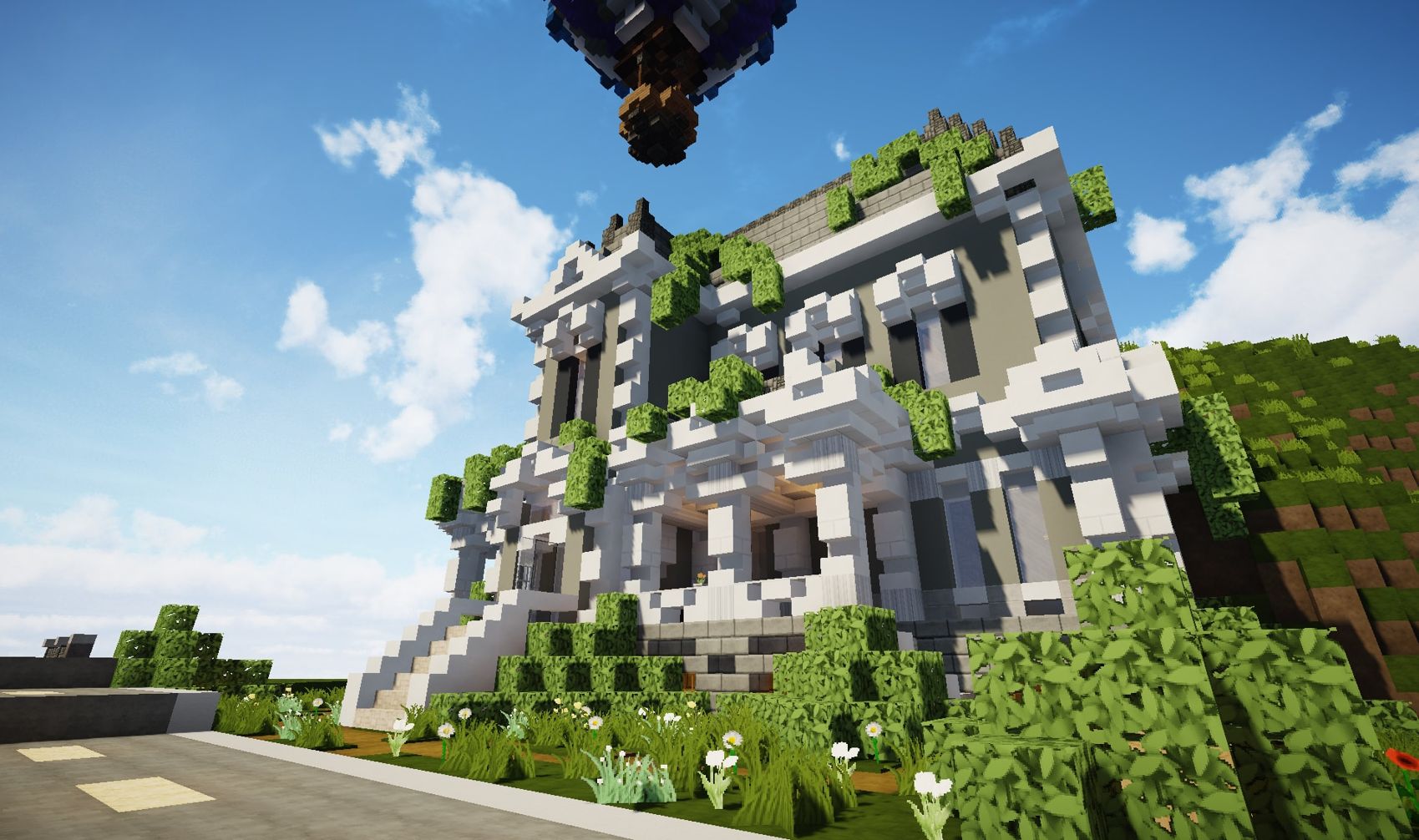 心得 歐式花園小別墅 Minecraft 我的世界 當個創世神 哈啦板 巴哈姆特