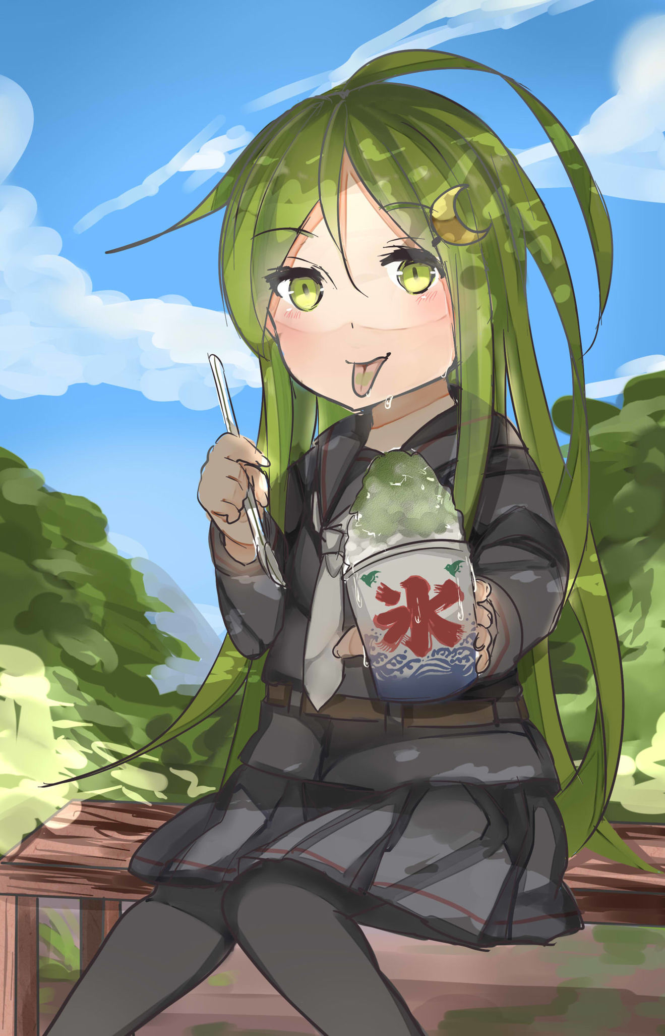 【繪圖】綠舌頭長月【8/1不定期更新】 @艦隊 Collection 哈啦板 - 巴哈姆特