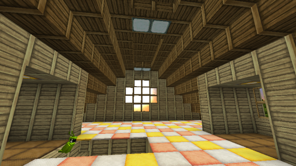 【建築】Minecraft生存建築介紹-雙層小木屋(附閣樓與地下室) - yuuma0609的創作 - 巴哈姆特