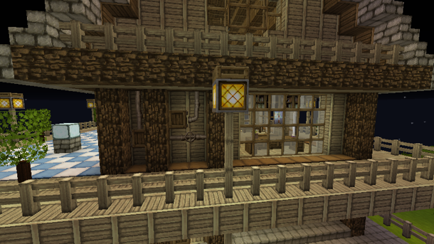 建築 Minecraft生存建築介紹 雙層小木屋 附閣樓與地下室 Yuuma0609的創作 巴哈姆特