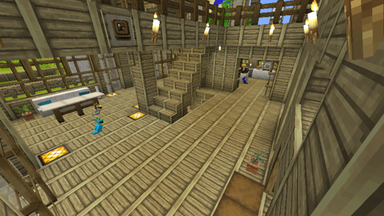 【建築】Minecraft生存建築介紹-雙層小木屋(附閣樓與地下室) - yuuma0609的創作 - 巴哈姆特