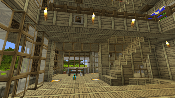 【建築】Minecraft生存建築介紹-雙層小木屋(附閣樓與地下室) - yuuma0609的創作 - 巴哈姆特
