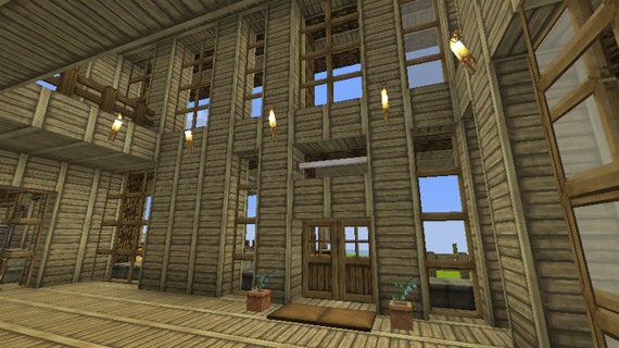 建築 Minecraft生存建築介紹 雙層小木屋 附閣樓與地下室 Yuuma0609的創作 巴哈姆特