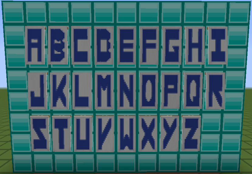 【心得】英文字母旗幟的製作方式(9/14新增R，S第二種製作方式) @Minecraft 我的世界（當個創世神） 哈啦板 - 巴哈姆特