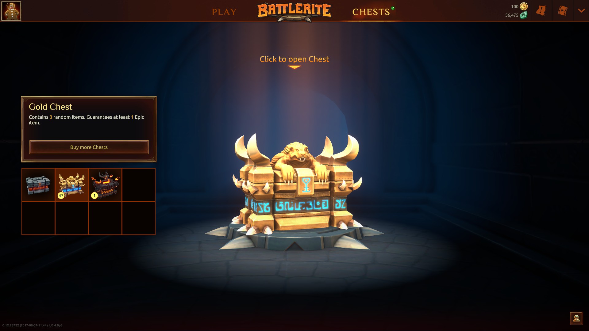 Random item. Gold Chest название. Champion's Chest. Epic item.