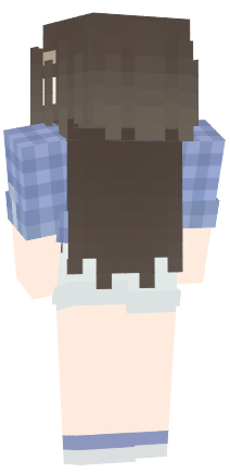 Girls | Blue shirt (with pink and yellow) Minecraft Skin