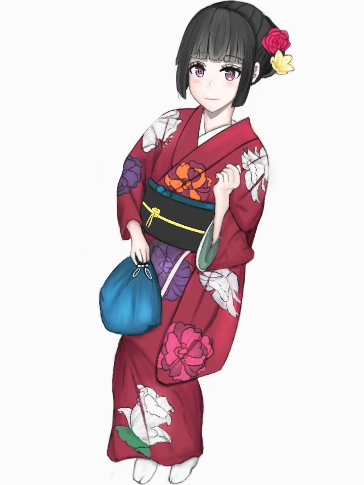 繪圖 練習和服人物 S的創作 巴哈姆特