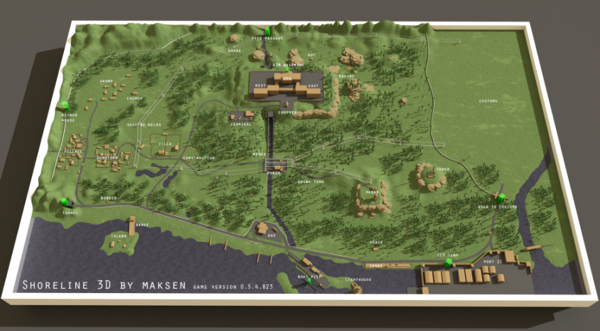 【攻略】最新 完整 Shoreline (3D)地圖亮相 @逃離塔科夫 哈啦板 - 巴哈姆特