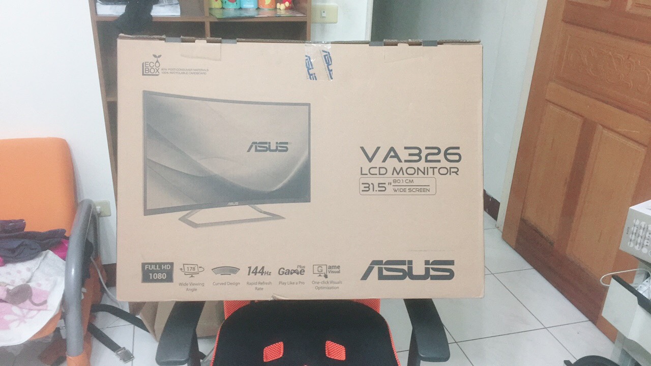 32型 Asus Va326h Va曲面電競顯示器va326h開箱 Fish6215tw的創作 巴哈姆特