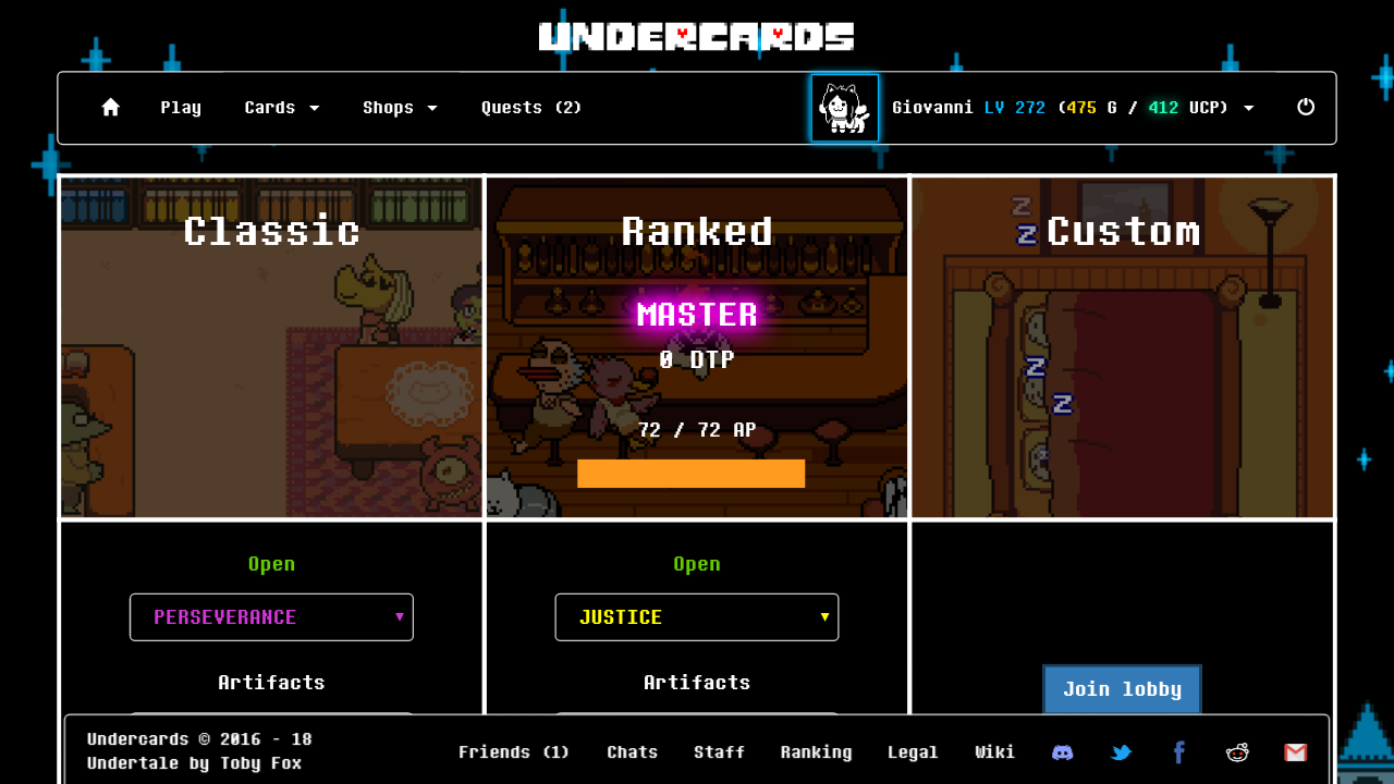 【情報】大家一起來玩Undercards吧！ @Undertale 哈啦板 - 巴哈姆特