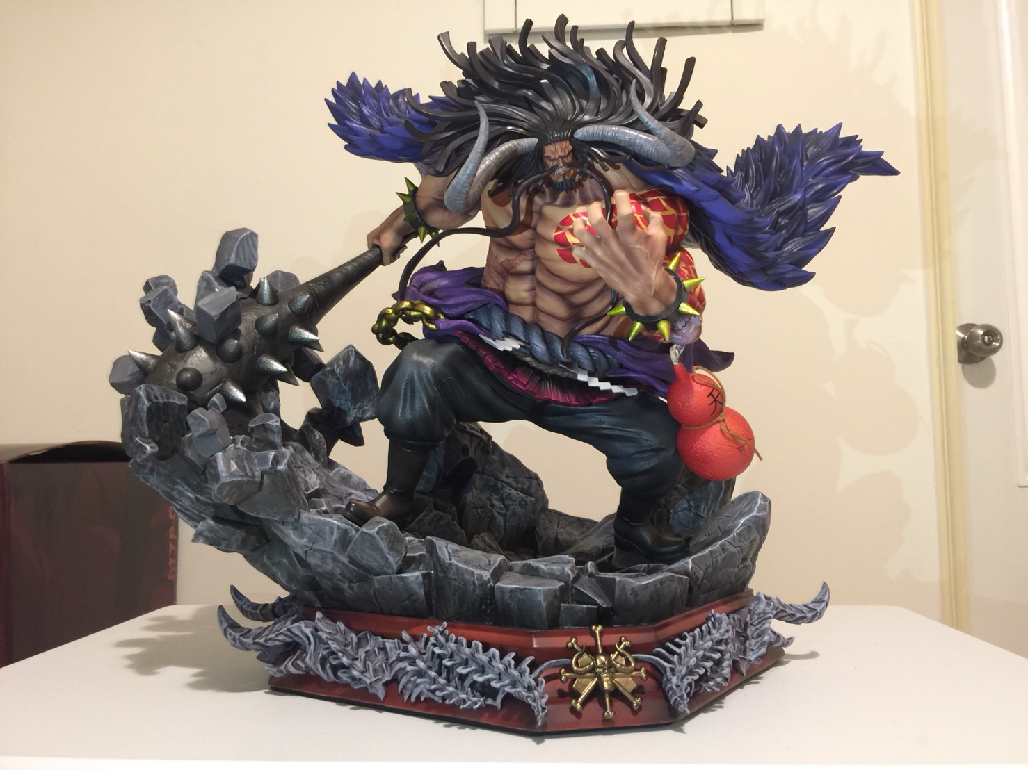 心得 海賊王四皇百獸凱多超重量極限量版gk 模型雕像公仔開箱 航海王one Piece 海賊王 哈啦板 巴哈姆特