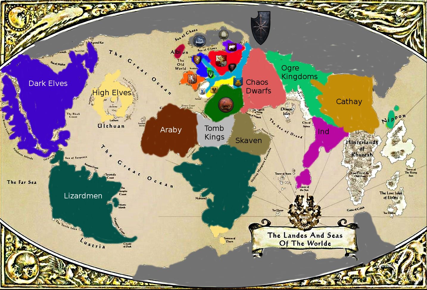 Карта империи Warhammer Fantasy