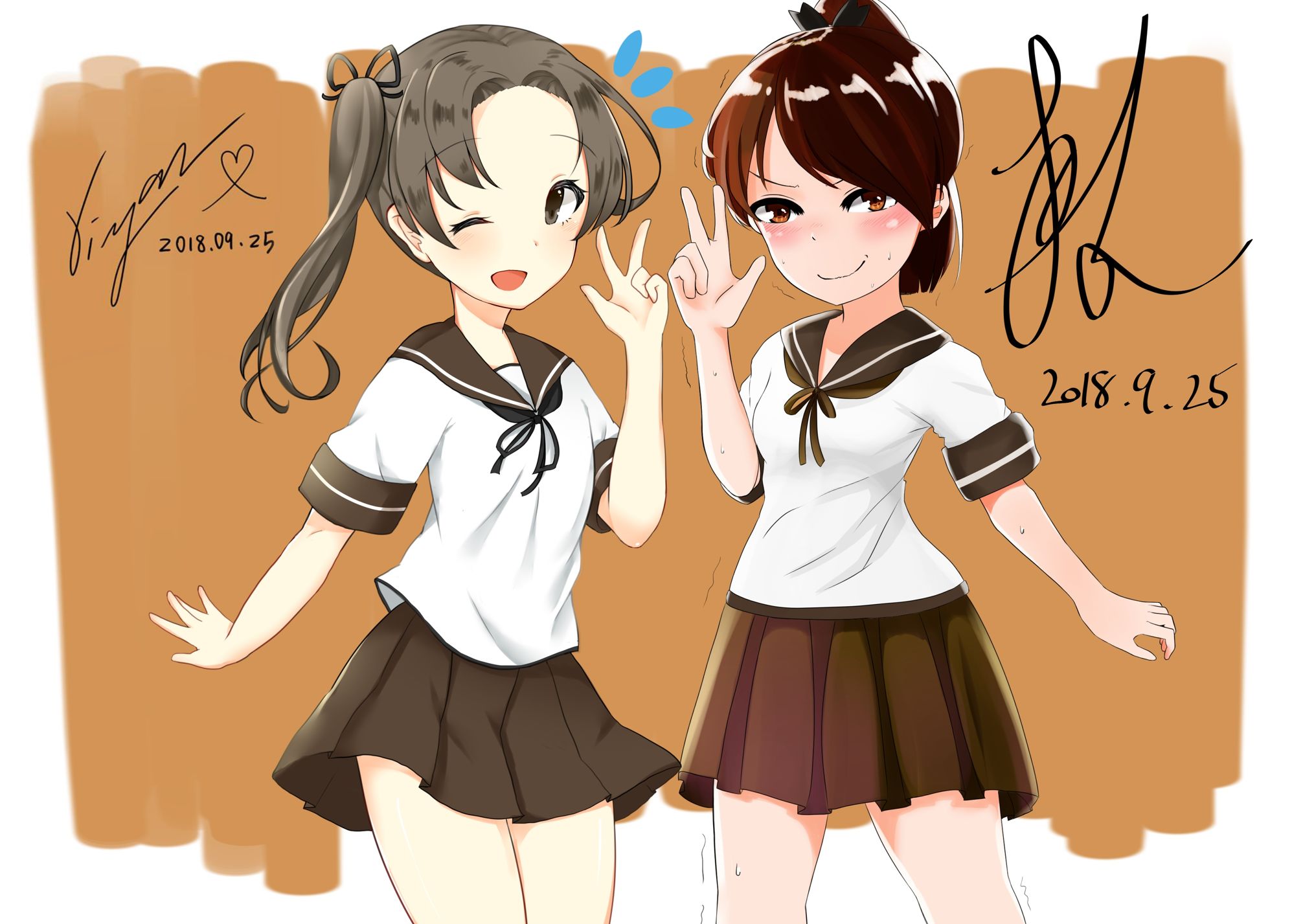 艦隊 敷波 綾波 合作繪畫 Xiyan Miku的創作 巴哈姆特