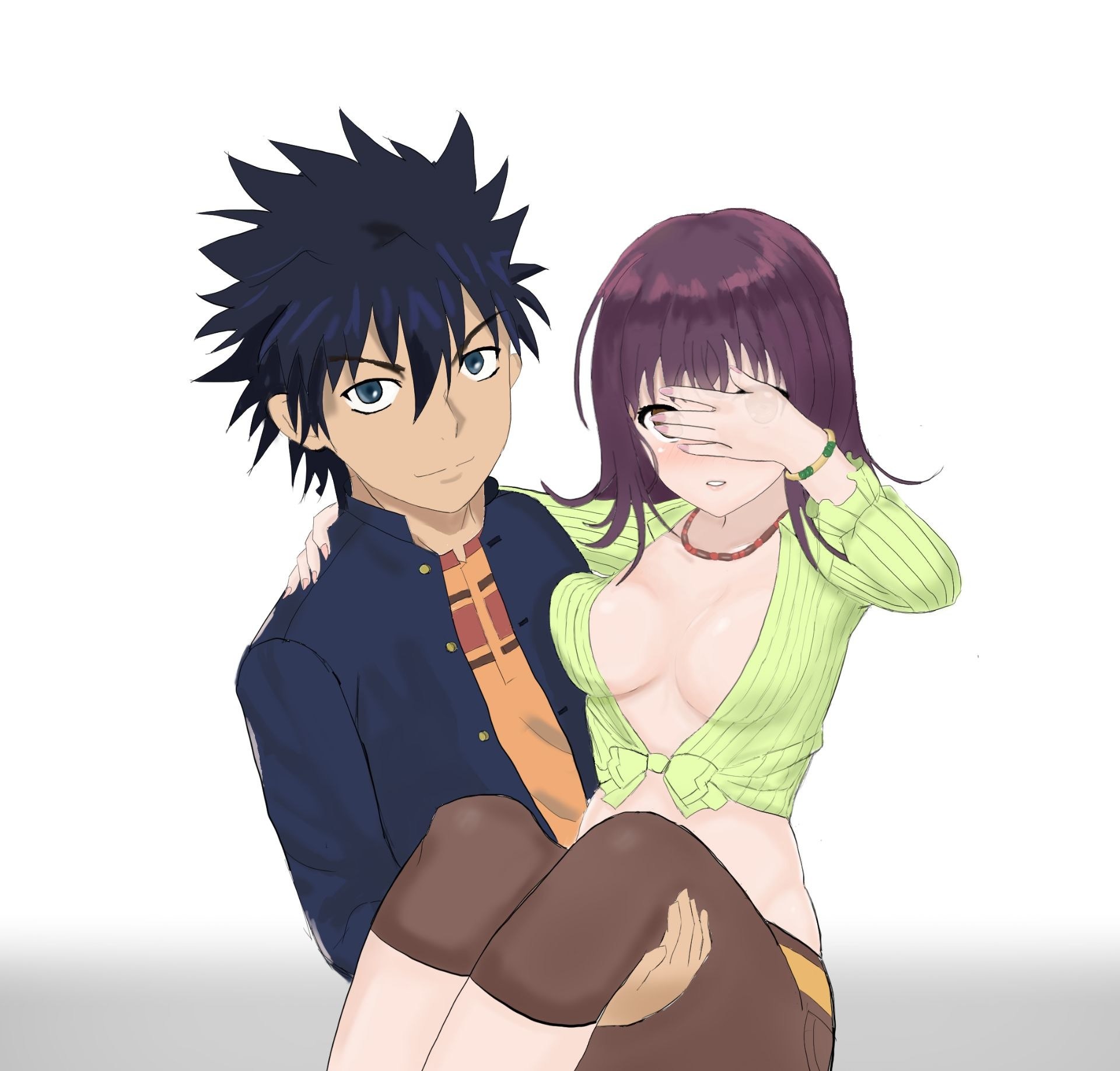 繪畫 上条x 五和 魔法禁書目錄 科學超電磁砲 哈啦板 巴哈姆特