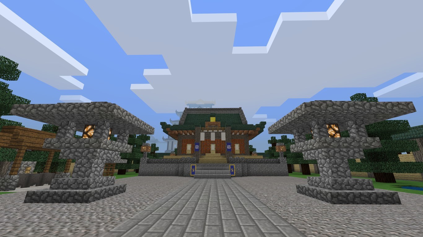 城市建設 日式建物群 Mcpe Minecraft 我的世界 當個創世神 哈啦板 巴哈姆特