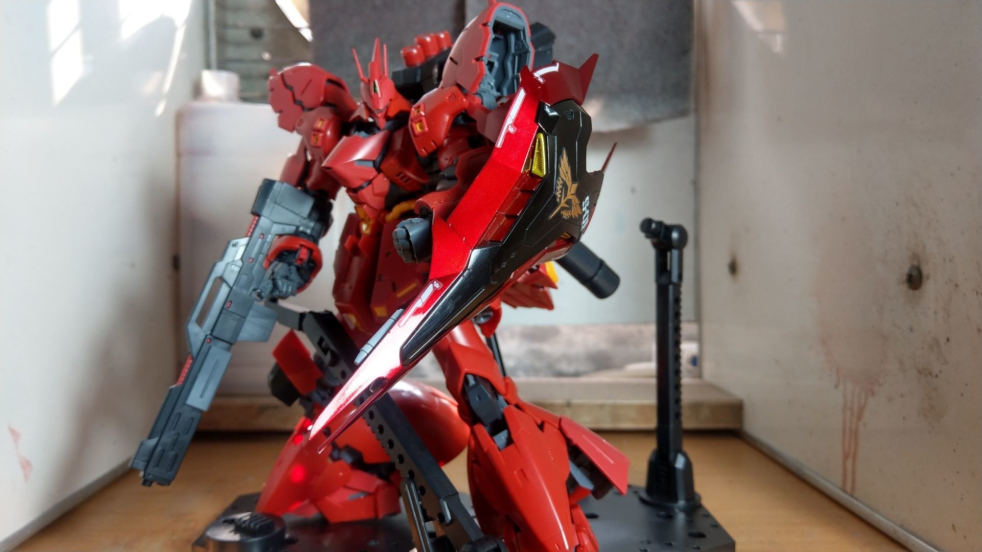 作品分享】SD 騎士鋼彈u0026RG SAZABI @模型技術與資訊哈啦板- 巴哈姆特