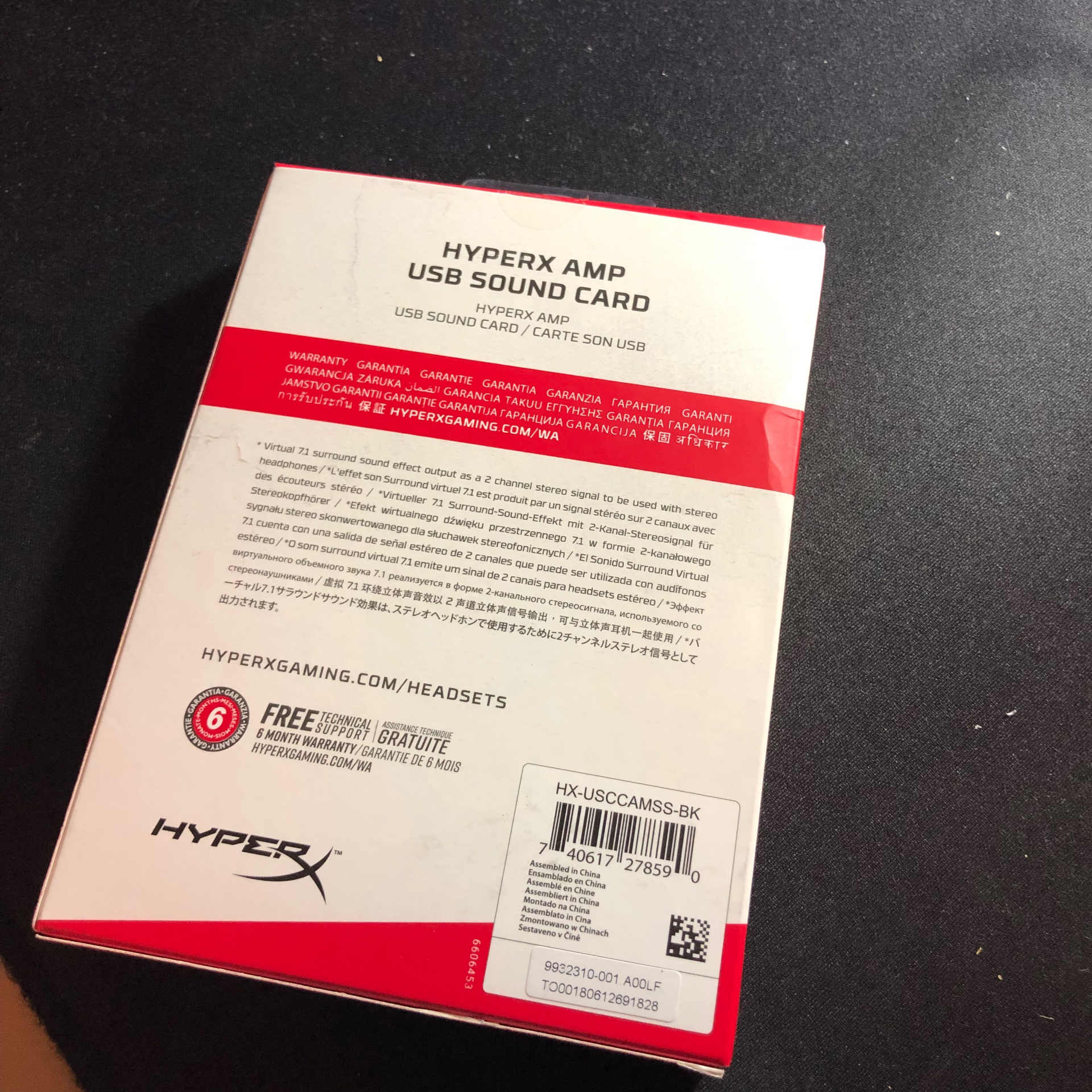【開箱】HYPERX AMP USB 音效卡開箱