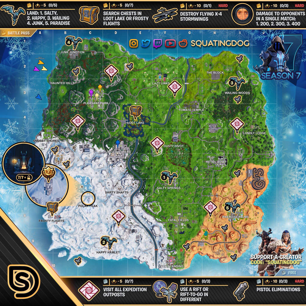 攻略 第七季fortnite 挑戰任務指南 Week7已更新 Fortnite 哈啦板 巴哈姆特