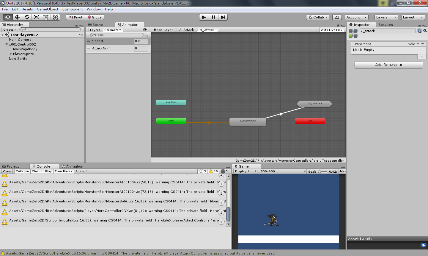 【問題】(已解決)Animator StateMachineBehaviour腳本有關問題 @Unity 遊戲引擎 哈啦板 - 巴哈姆特