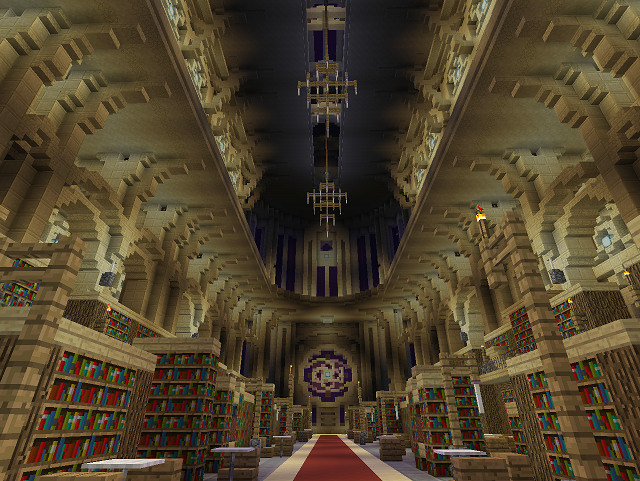 心得 宏偉圖書館地圖下載區 Minecraft 我的世界 當個創世神 哈啦板 巴哈姆特