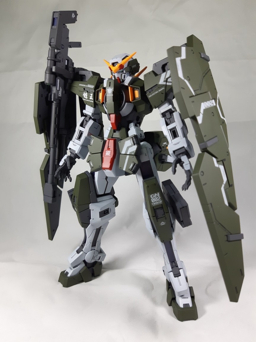作品分享】MG 1/100 GN-002 力天使@模型技術與資訊哈啦板- 巴哈姆特