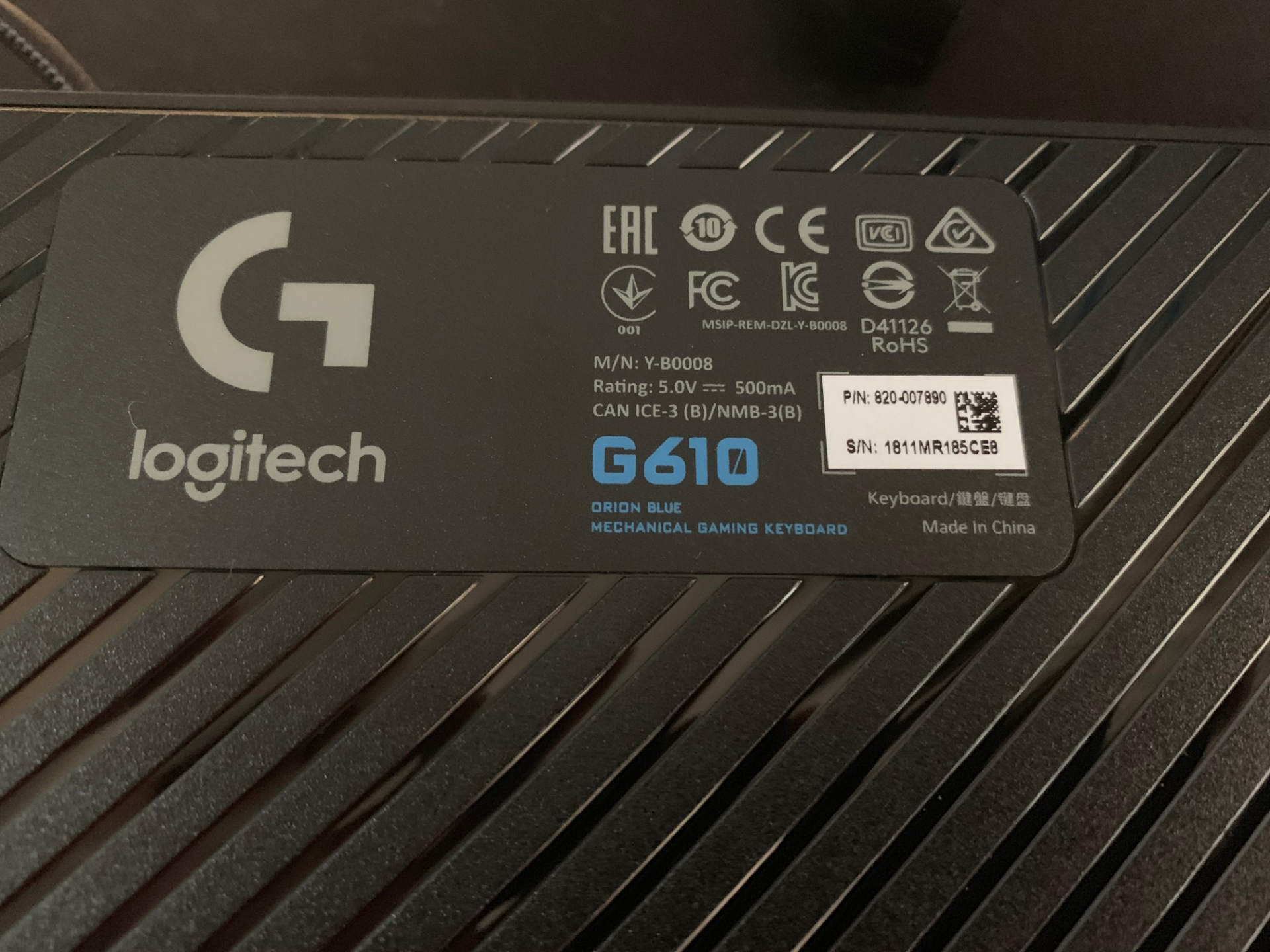 【心得】羅技 G610 ORION BLUE 微開箱 @電腦應用綜合討論 哈啦板 - 巴哈姆特
