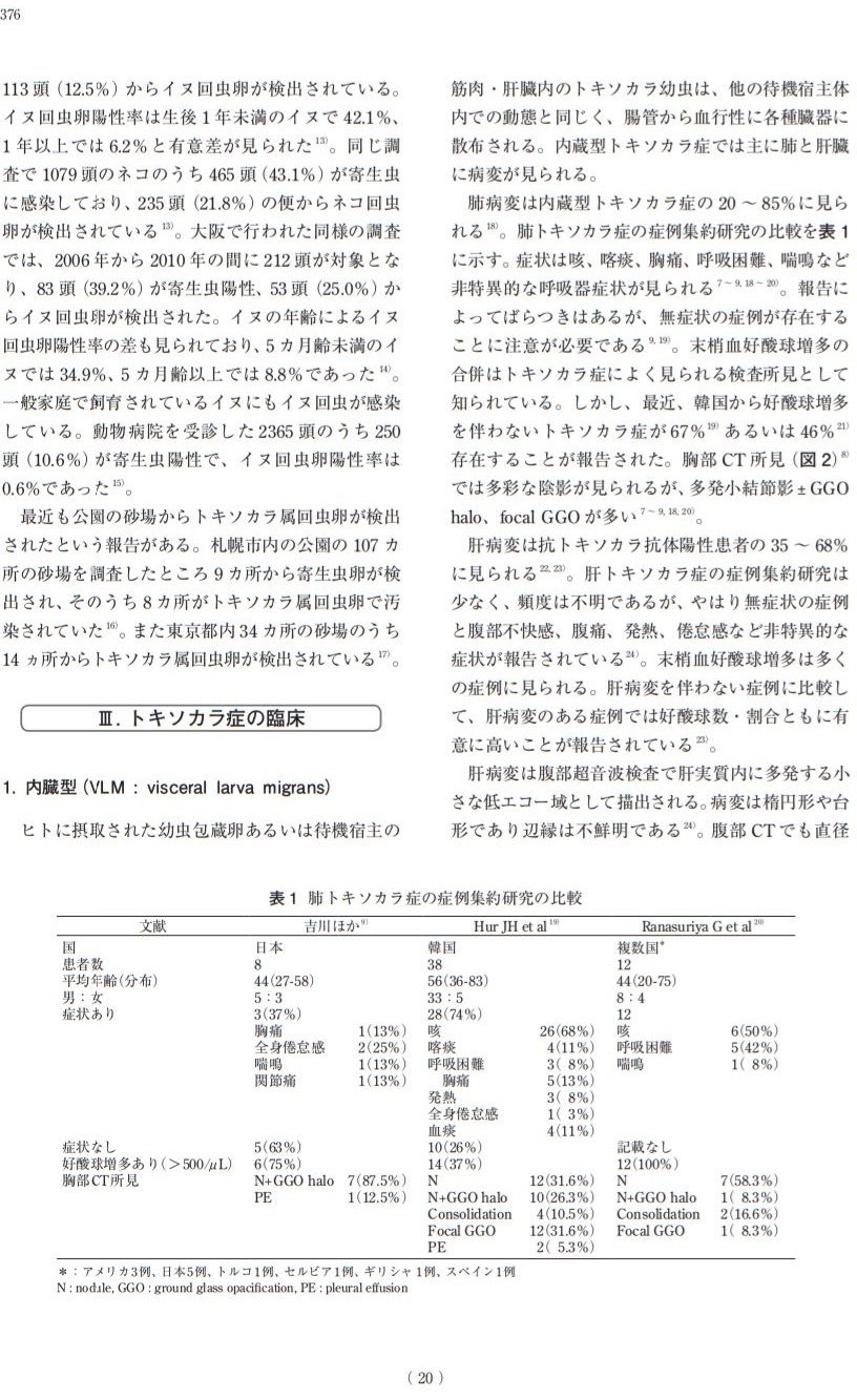 トキソカラ症の実態 イヌ回虫 犬蛔蟲 Toxocara Canis 猫回虫 貓蛔蟲 Toxocara Cati Emeke6608的創作 巴哈姆特