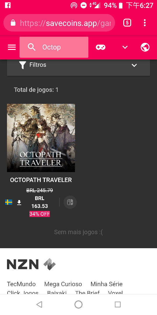 octopath traveler eshop