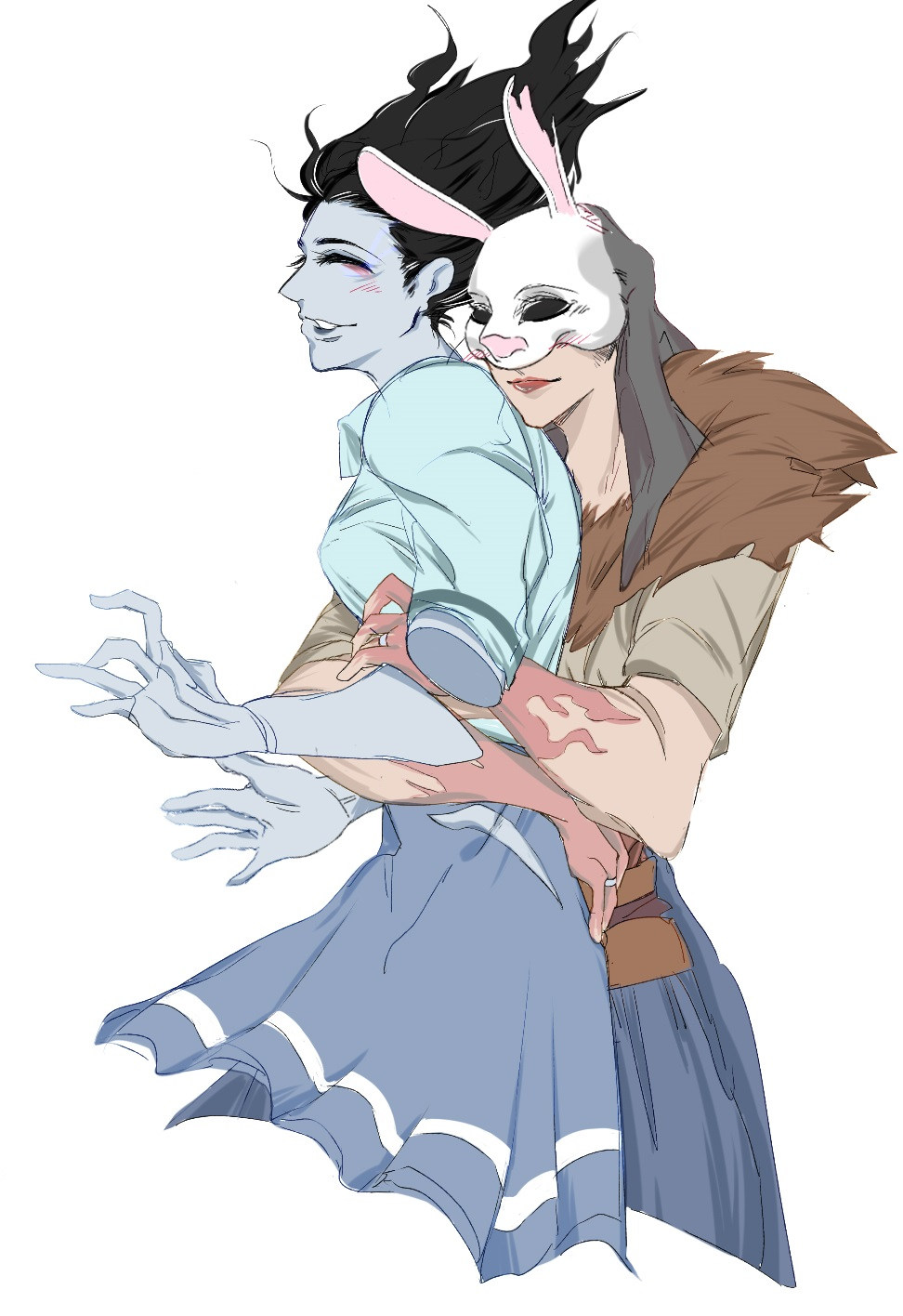 塗鴉 4 24 凜的制服太可愛了 百合向 潦草注意 Dead By Daylight 黎明死線 哈啦板 巴哈姆特