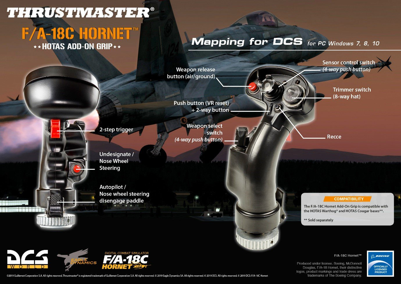 情報】F/A-18C Hornet™ HOTAS Add-On Grip: Thrustmaster® locks on