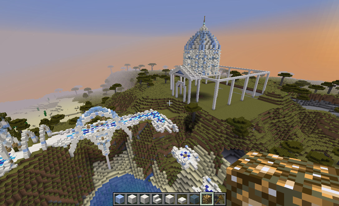 心得 幻想風格建築 冰宮 2樓更新光影照 Minecraft 我的世界 當個創世神 哈啦板 巴哈姆特