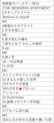 南條愛乃Birthday Acoustic Live 2019 參戰小心得+祝賀南醬35歲生日