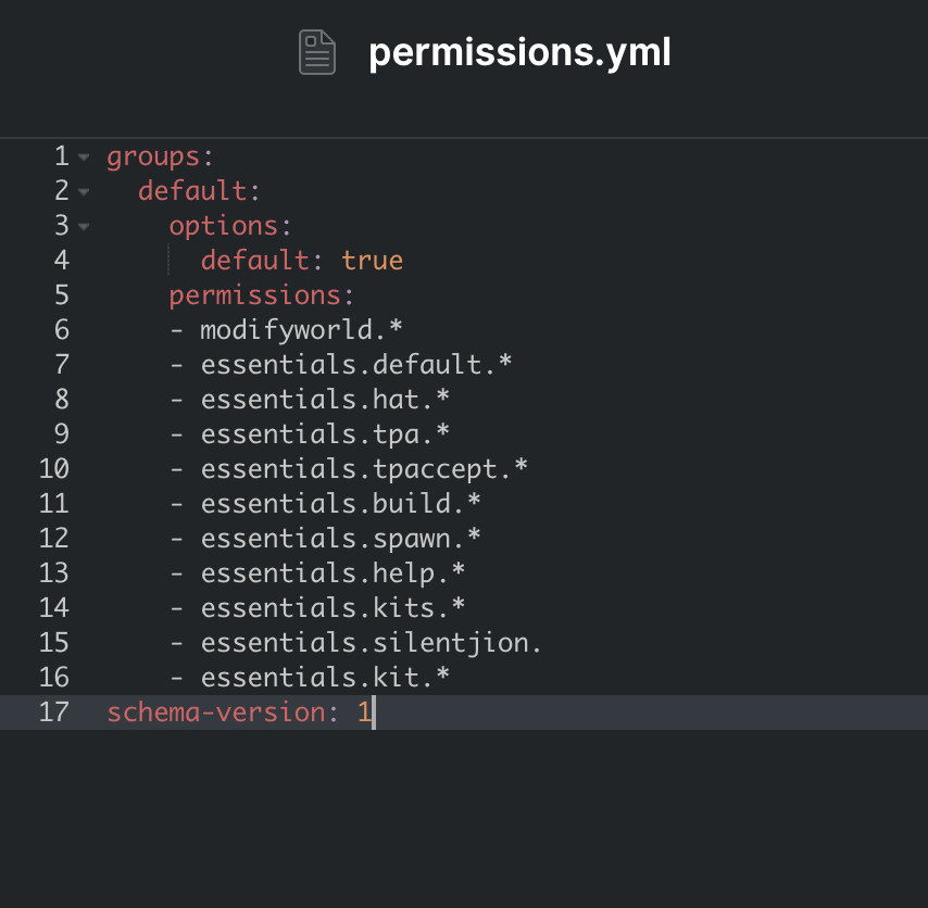 Minecraft 權限 Temrac