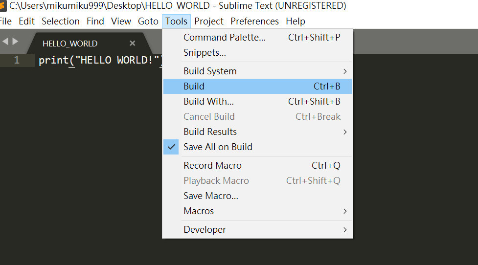 Sublime Text 3 配置 Python 環境 - s1234567的創作 - 巴哈姆特