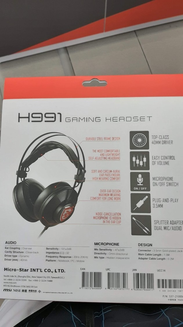 h991 gaming headset