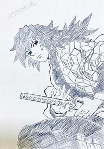情報】《鬼滅の刃》墨絵コレクション第三弾「冨岡義勇」 @鬼滅之刃哈啦