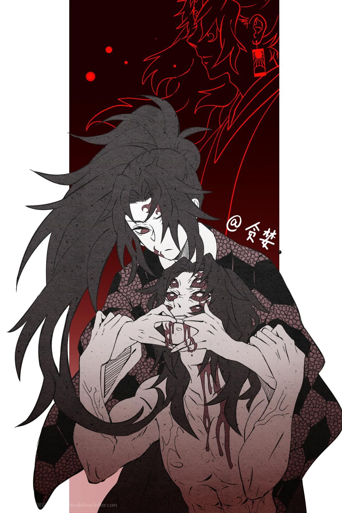 【分享】上弦之一相關繪圖。（很雷） @鬼滅之刃 哈啦板 - 巴哈姆特