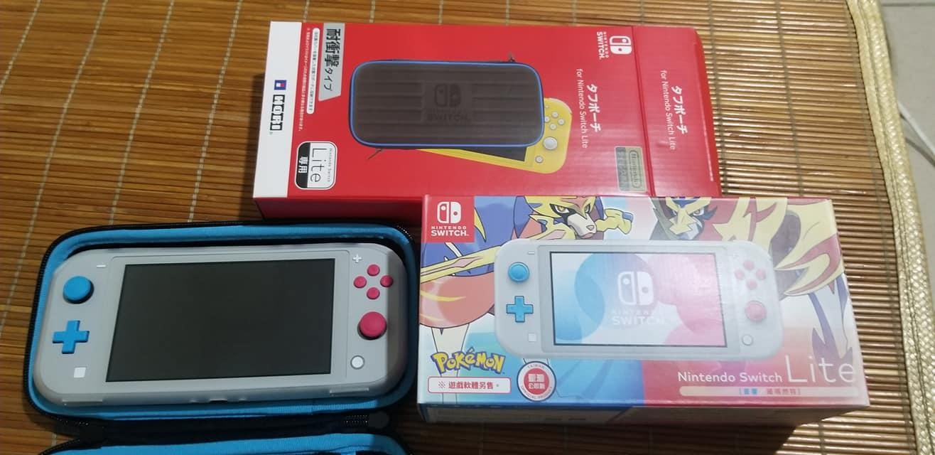 閒聊 簡易開箱 Nintendo Switch Lite 蒼響 藏瑪然特 特仕台灣專用機 神奇寶貝 精靈寶可夢 系列哈啦板 巴哈姆特