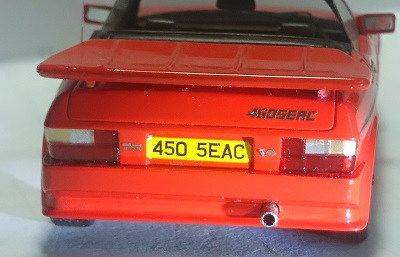 Miniature TVR 450 SEAC 1986 - Spark 1/43 - Rouge - Neuve En Boîte (Fabrication Chine)
