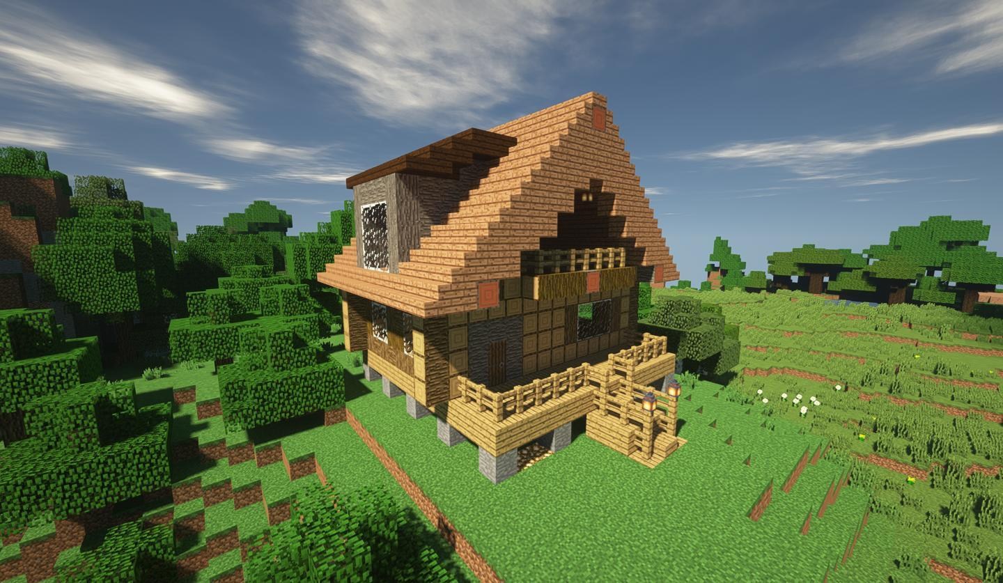 閒聊 Victor El 建築系列 小木屋 含建築影片 Minecraft 我的世界 當個創世神 哈啦板 巴哈姆特